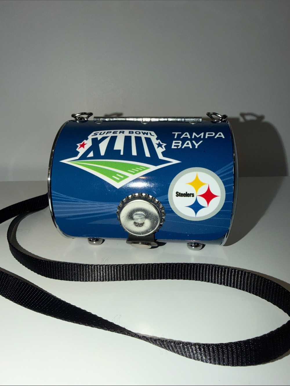 Little Earth Steeler Tampa Bay Super Bowl XLIII Mini Metal Crossbody Bag